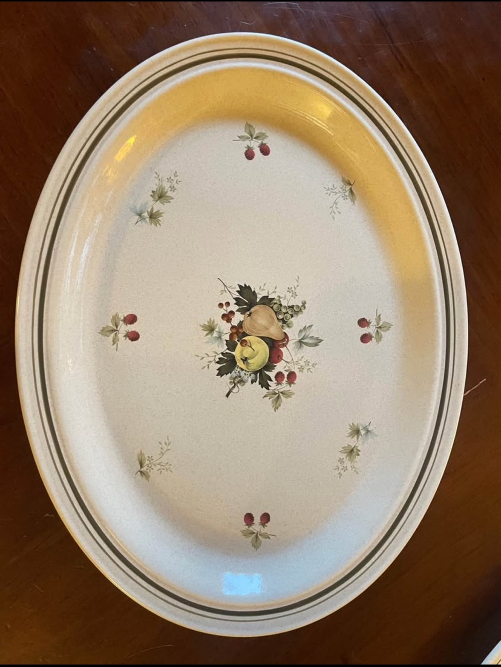Royal Doulton Lambethware Cornwall 16” Oval Serving Platter